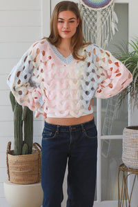 Rainbow Wave Knit