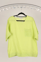 Linen Crochet Top