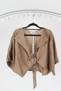 Tie Front Linen Top
