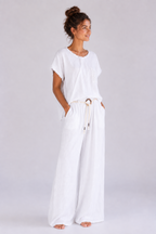 RJJ Wide Leg Linen Pants