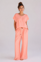 RJJ Wide Leg Linen Pants