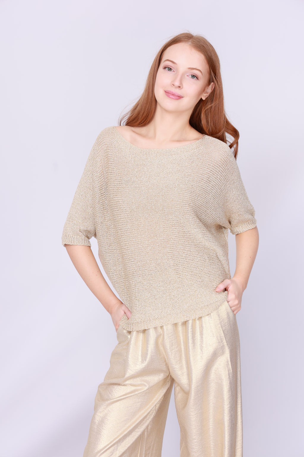 Asha Gold Knit
