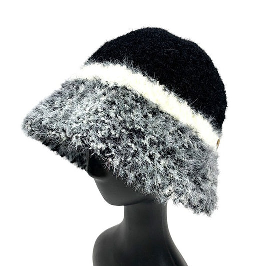 Fluffy 2 tone Bucket Hat