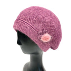 Melange Beret with Side Deco