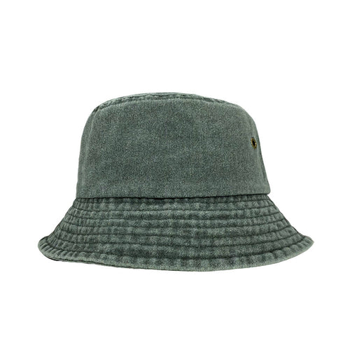 Cotton bucket hat AT HT30217 in stylish grey color, perfect for casual outings and sunny days.