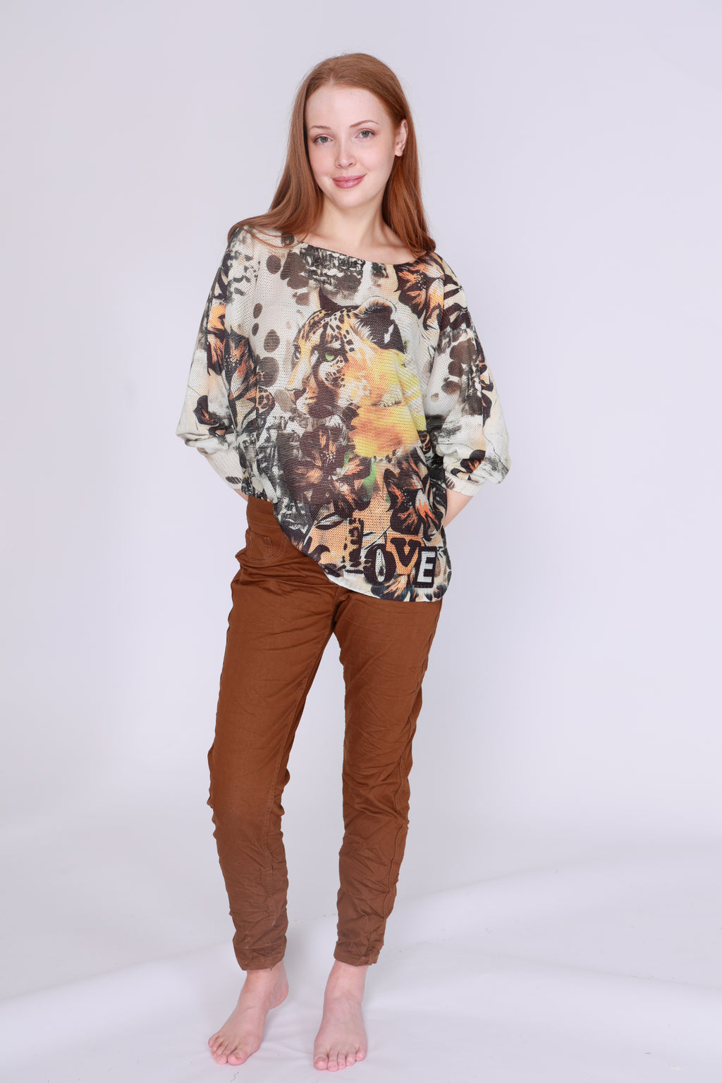 Jungle Knitted Top Rosa JoJo