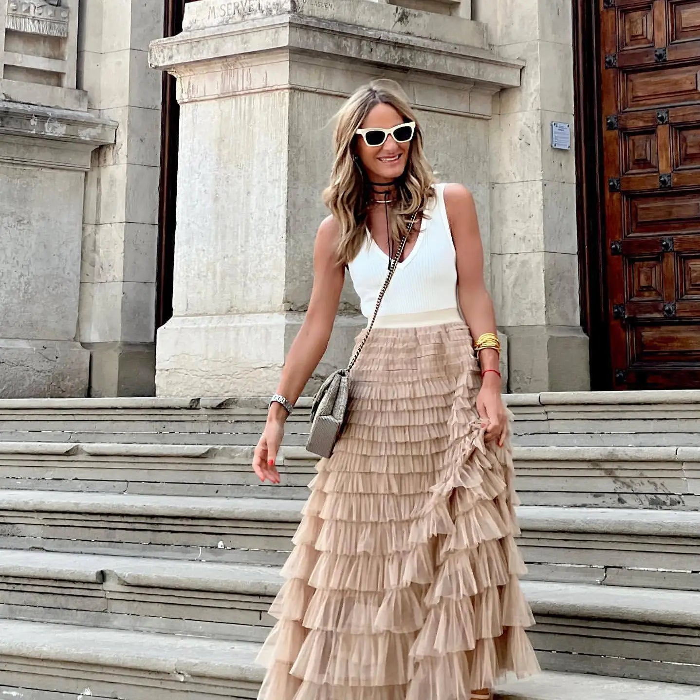 Mesh Tier Skirt Gypsyroad Bowral