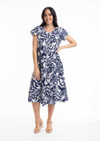 Hayman Navy Bias Dress