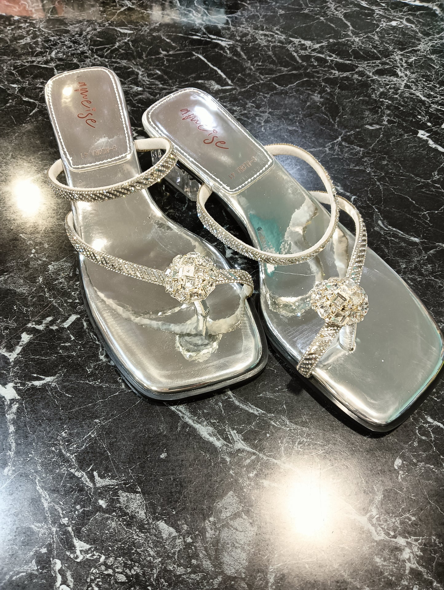 S-ALORA Silver sandal