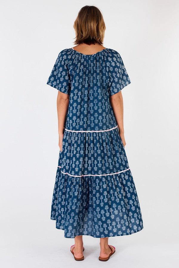 Calgary Midi dress navy