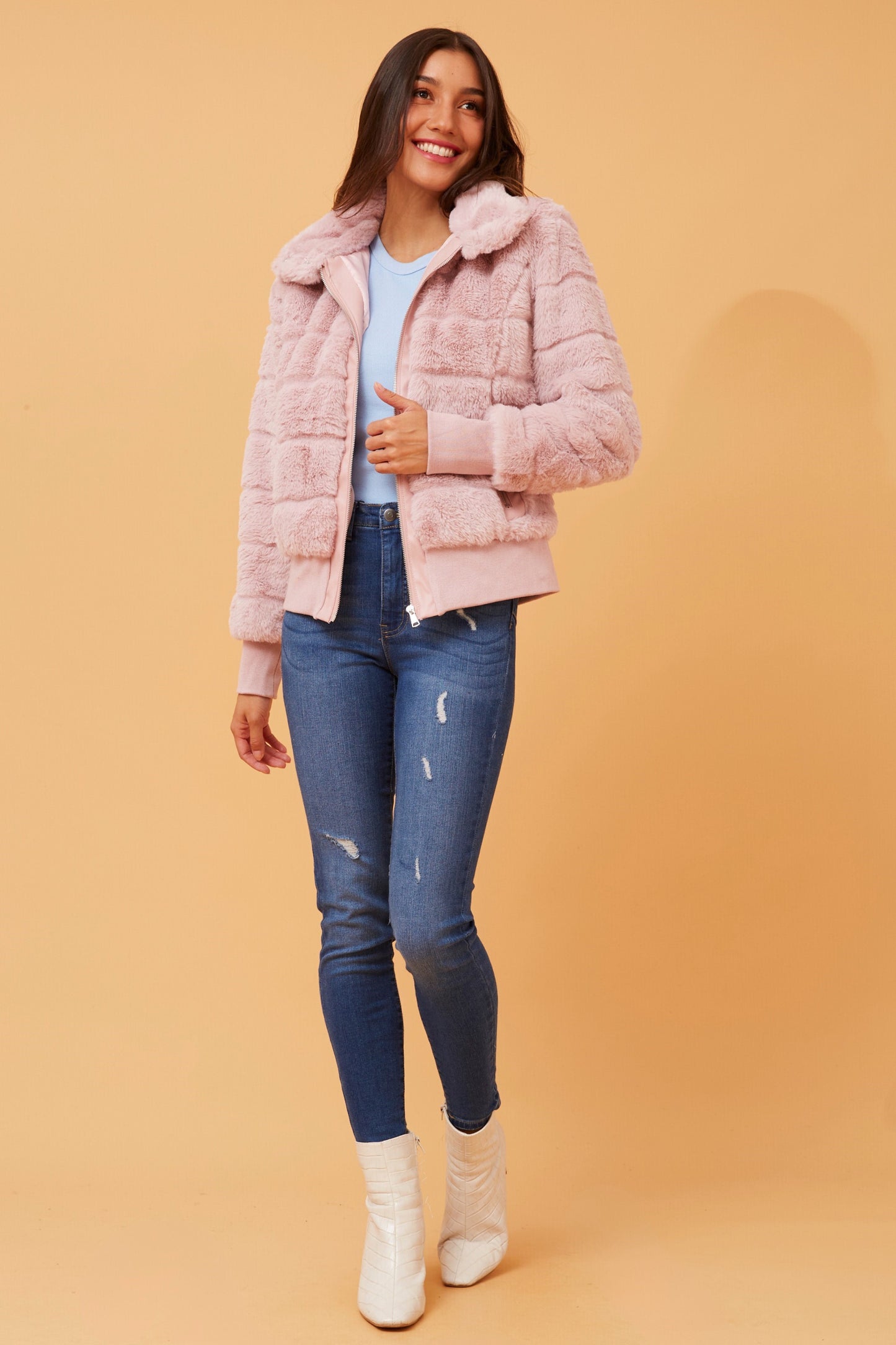 Ckm Bomber Jacket Blush
