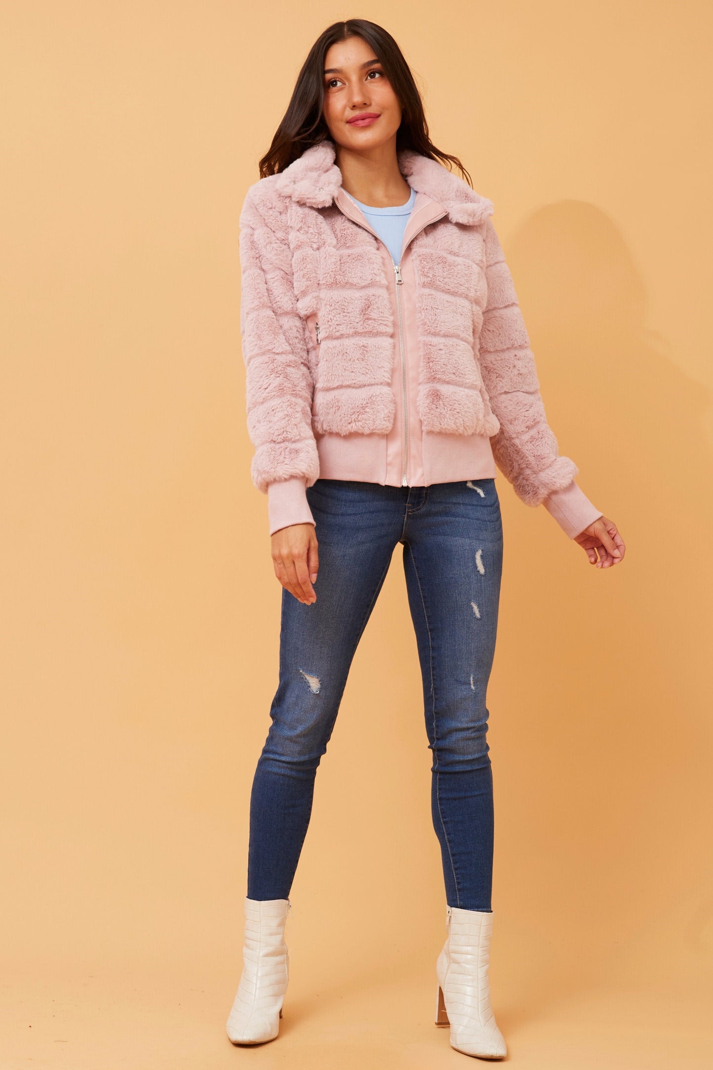 Ckm Bomber Jacket Blush
