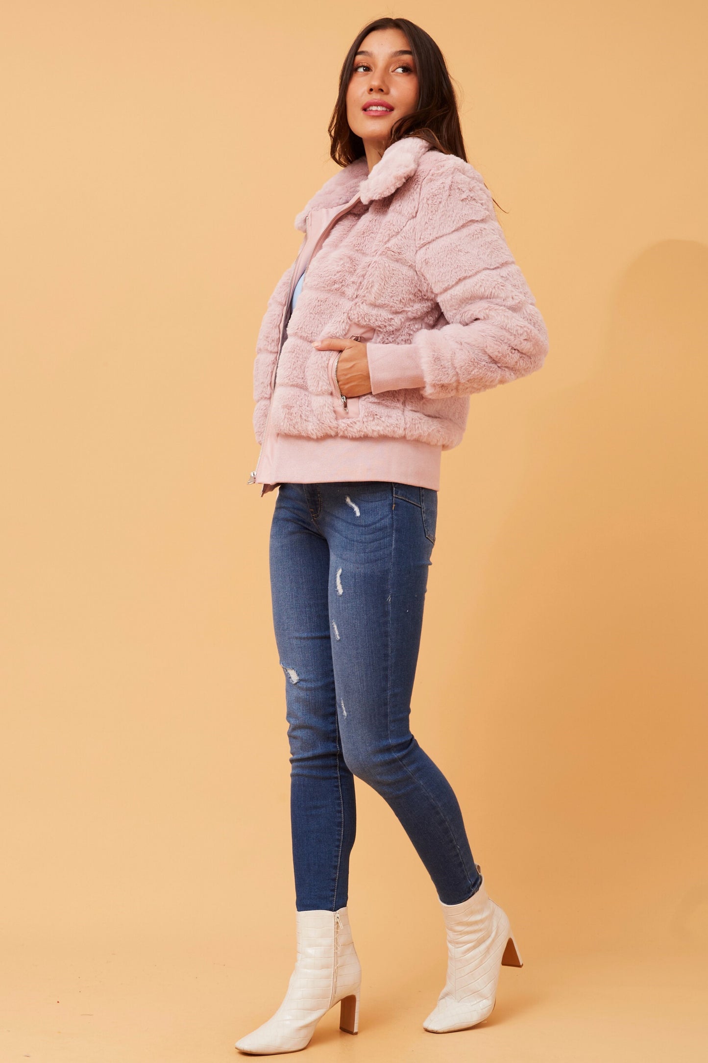 Ckm Bomber Jacket Blush