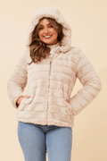 Davos Faux Fur Jacket Caroline Morgan