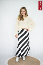 SIS Yarn knit top cream