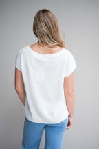 Crepe Yarn Knit Top