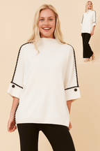 Benedita Batwing Sleeve Knit Caroline Morgan