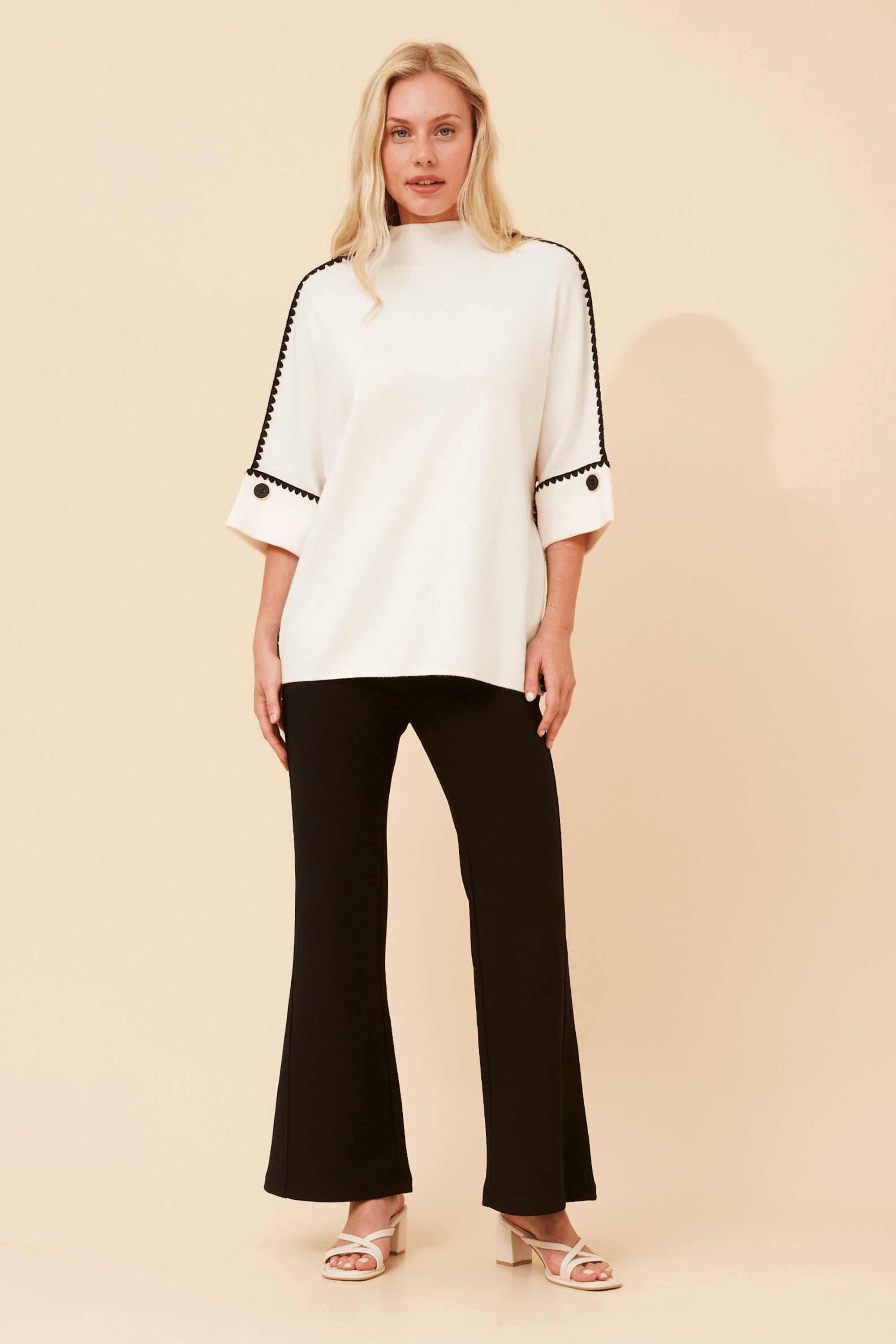 Benedita Batwing Sleeve Knit Caroline Morgan