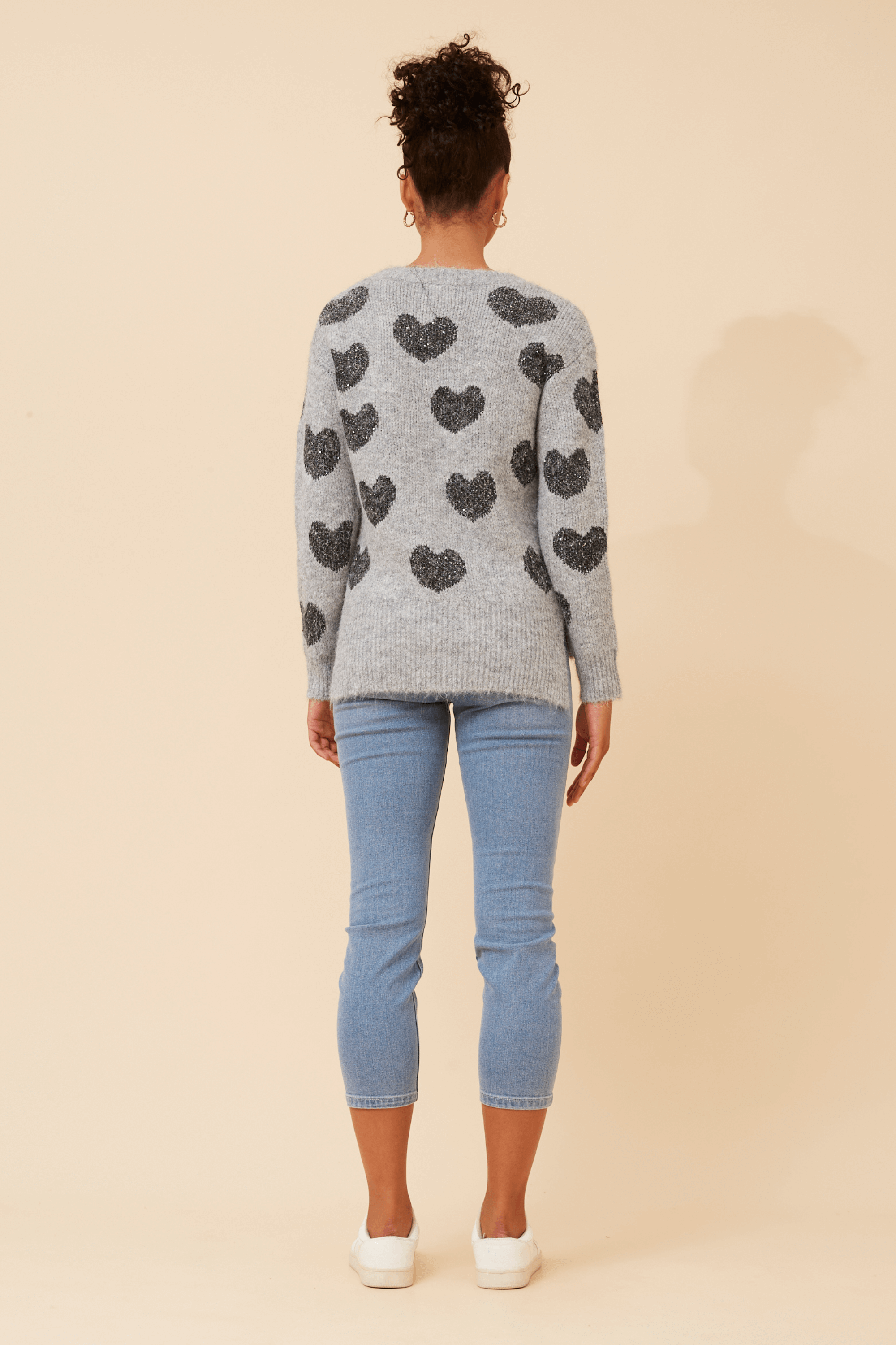 Jannine Heart jumper Caroline Morgan