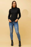 Turtleneck Rib Skivvy Caroline Morgan