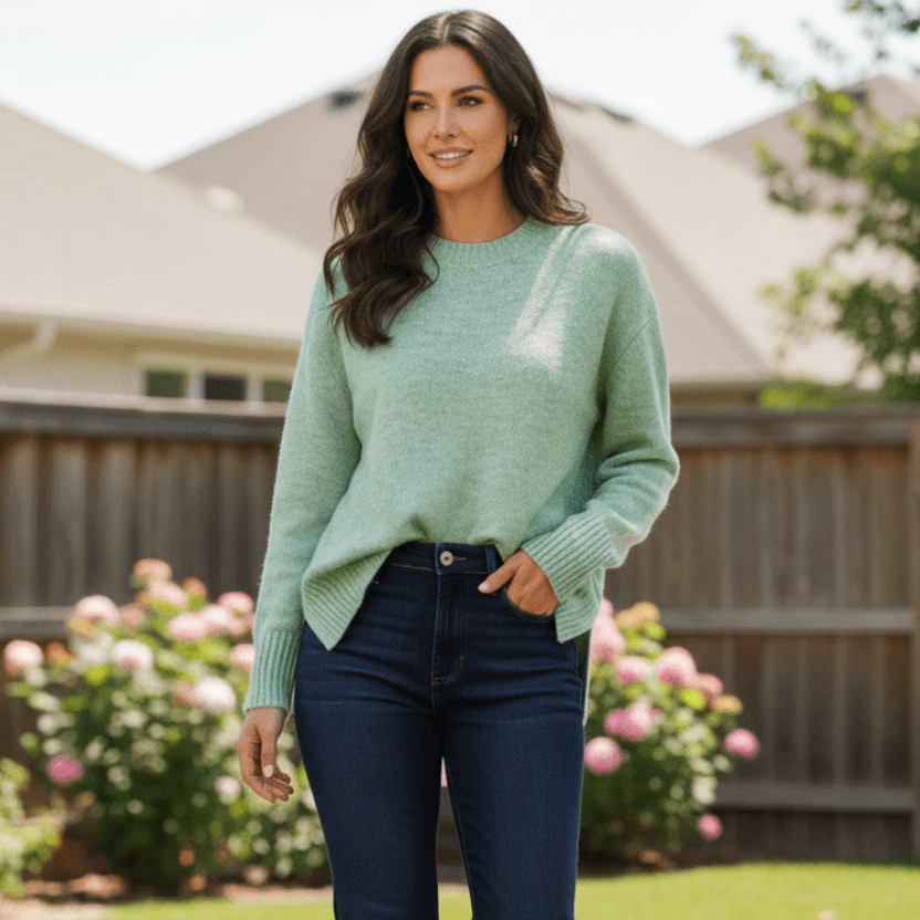 Ckm Round neck jumper Caroline Morgan