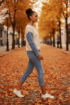 Ckm Ribbed knit Jumper Caroline Morgan