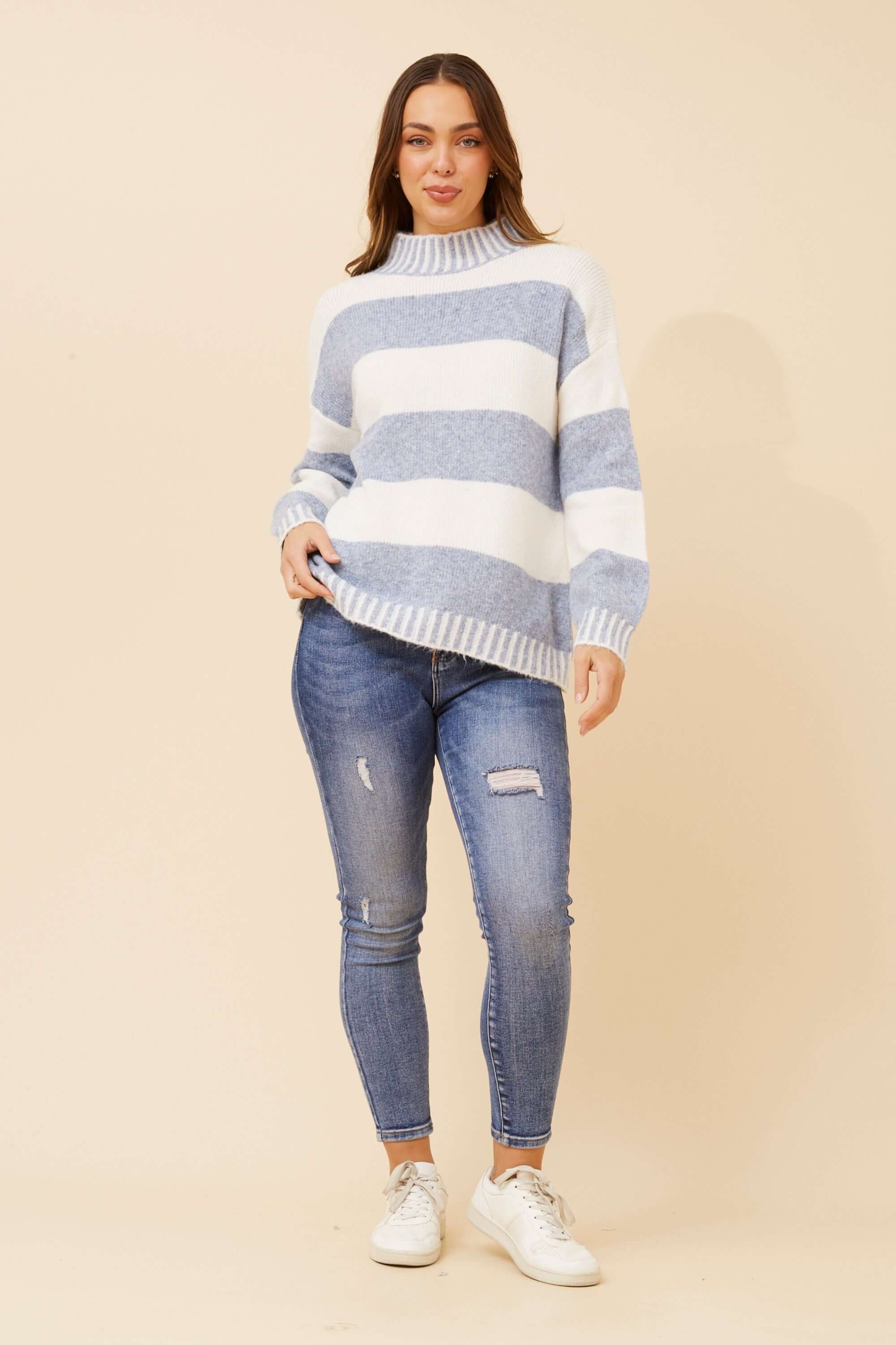 Sophie Striped Knit Caroline Morgan