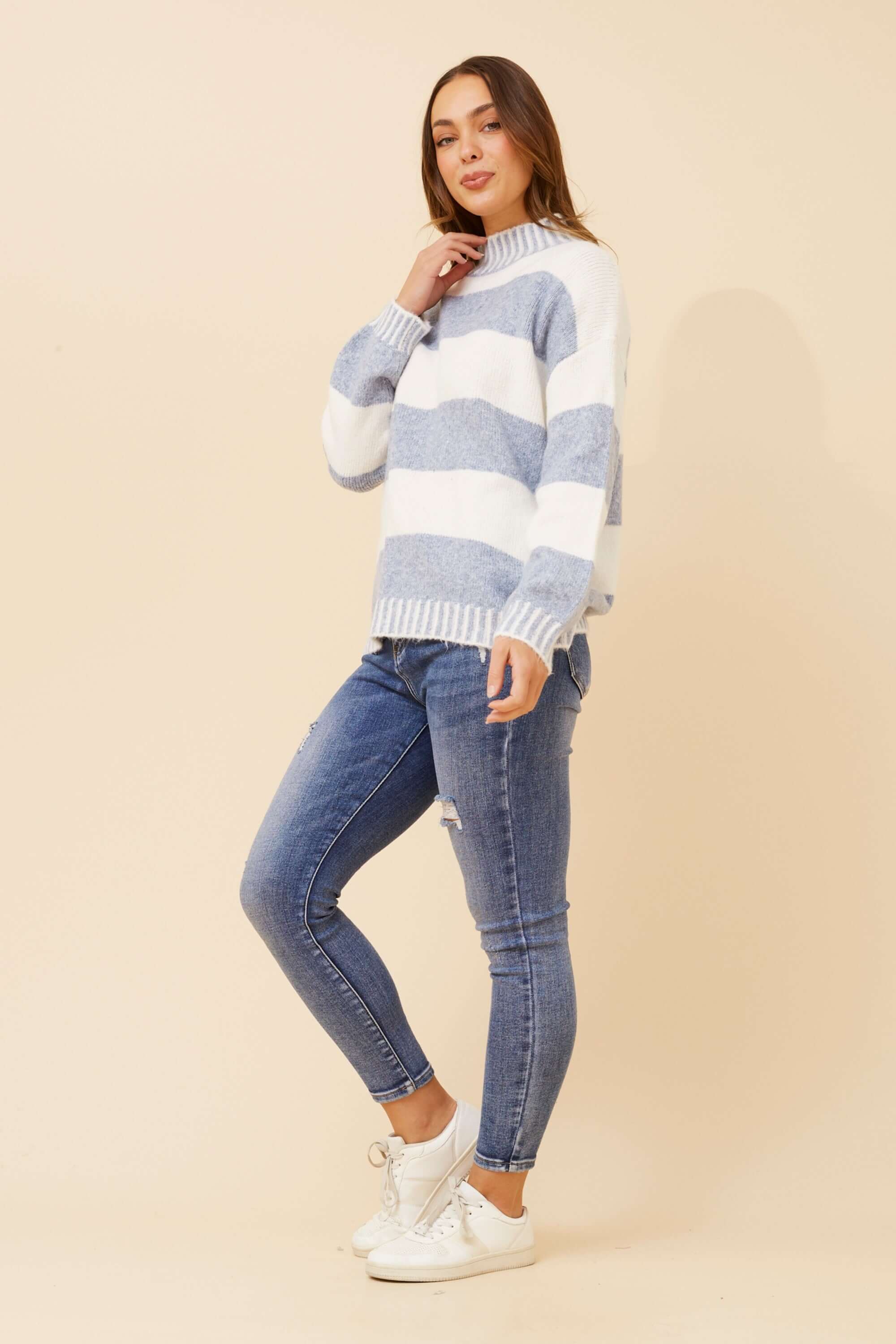 Sophie Striped Knit Caroline Morgan