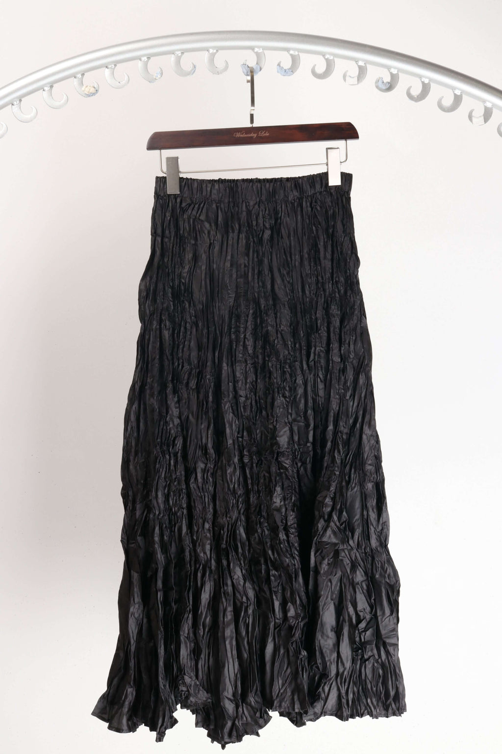 Satin Crinkle Skirt Wednesday Lulu