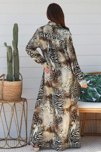 Shirt Dress Zebra Isabella boho