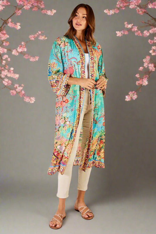 Lulalife Sybil Kimono Lagoon