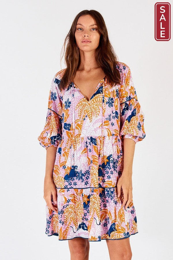 Tivoli Tiered Dress Orchid