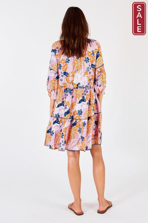 Tivoli Tiered Dress Orchid