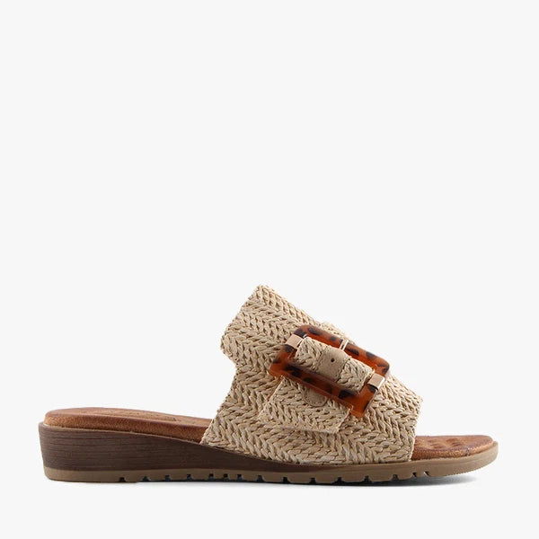 Mivari Raffia Slide