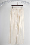 Kanti Shimmer Pants in luxurious lurex fabric, wide-leg silhouette perfect for glamorous occasions.