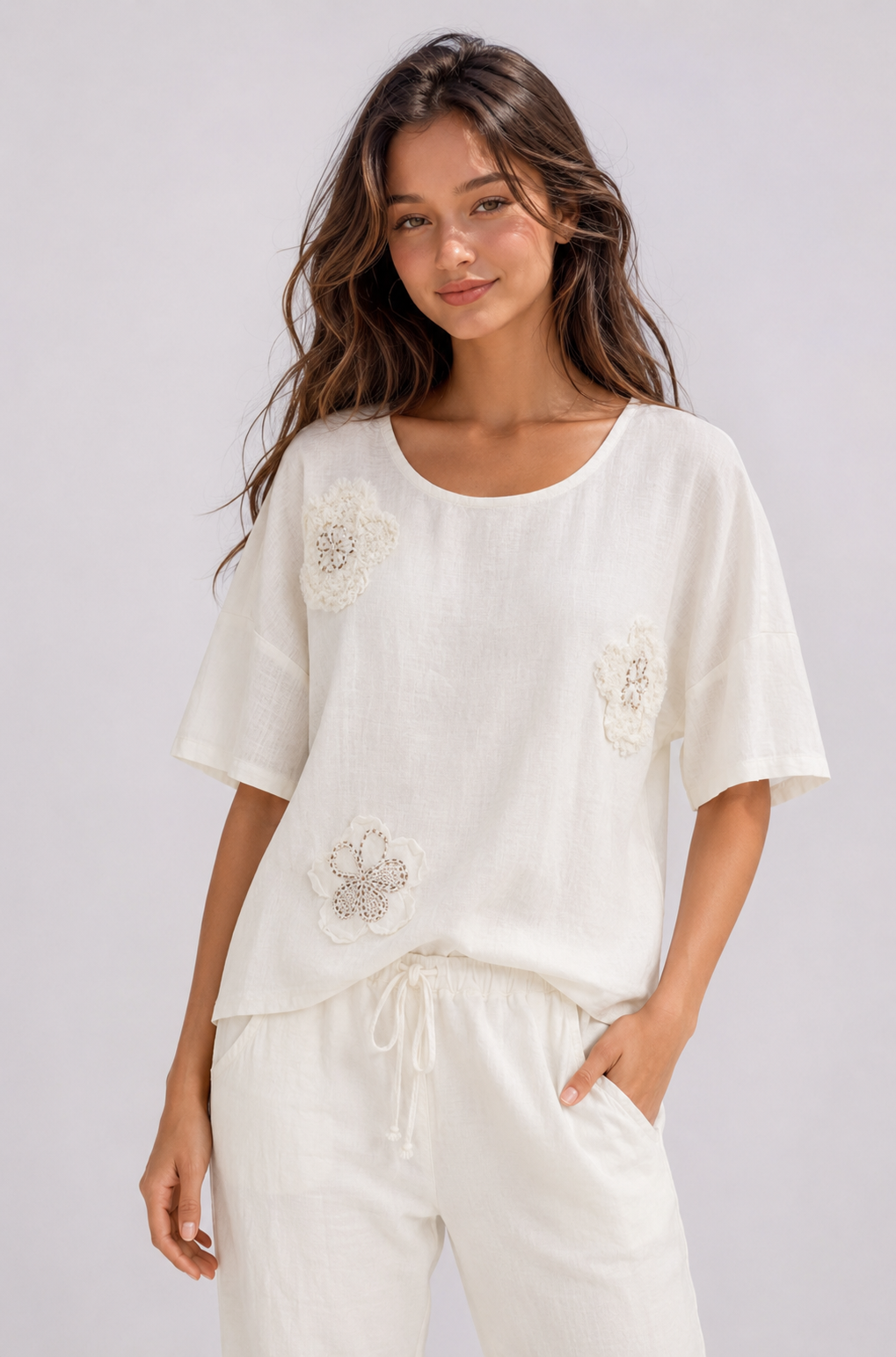 Darya Linen Top