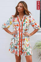 Chiara 3/4 sleeve Mini Dress