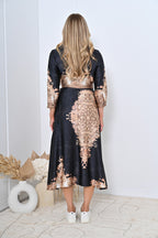 Baroque Dress Black