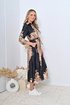Baroque Dress Black