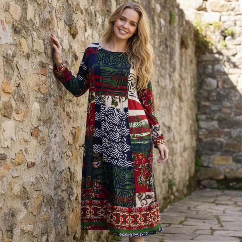 Zapotec Bubble Dress Orientique