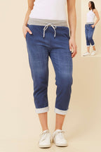 BM Denim 7/8 pants bottega moda