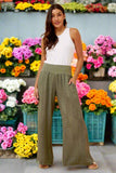 BM Wide Leg Pants Khaki