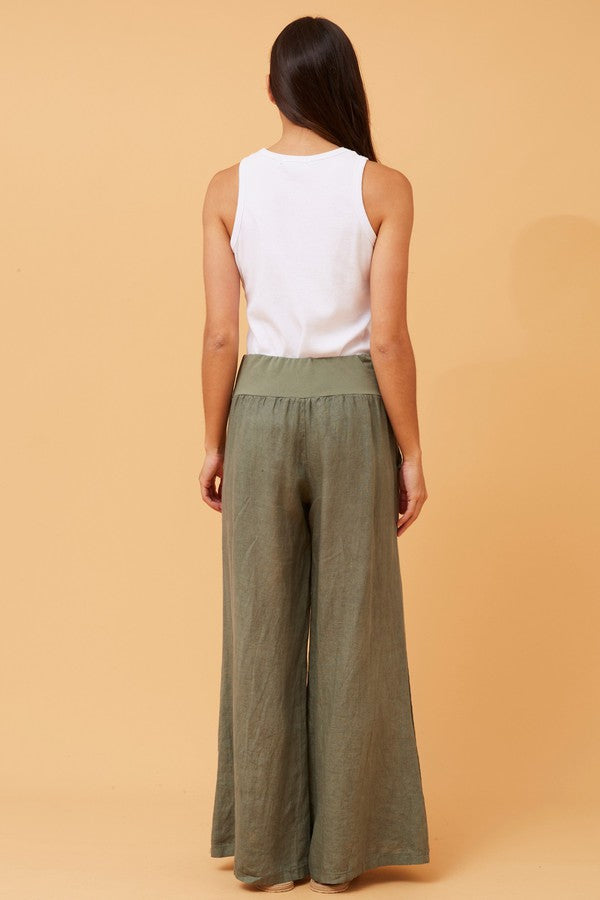 BM Wide Leg Pants Khaki