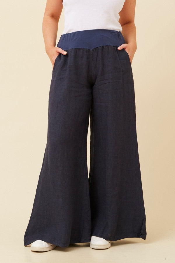 BM Wide Leg Pants Navy