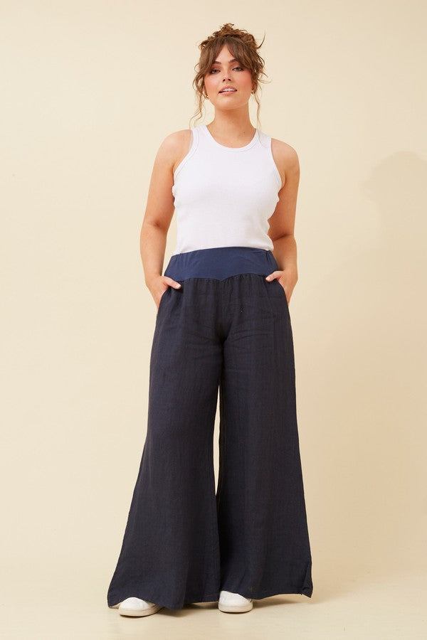 BM Wide Leg Pants Navy