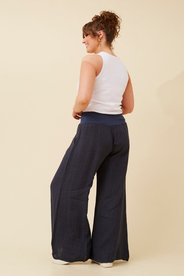 BM Wide Leg Pants Navy