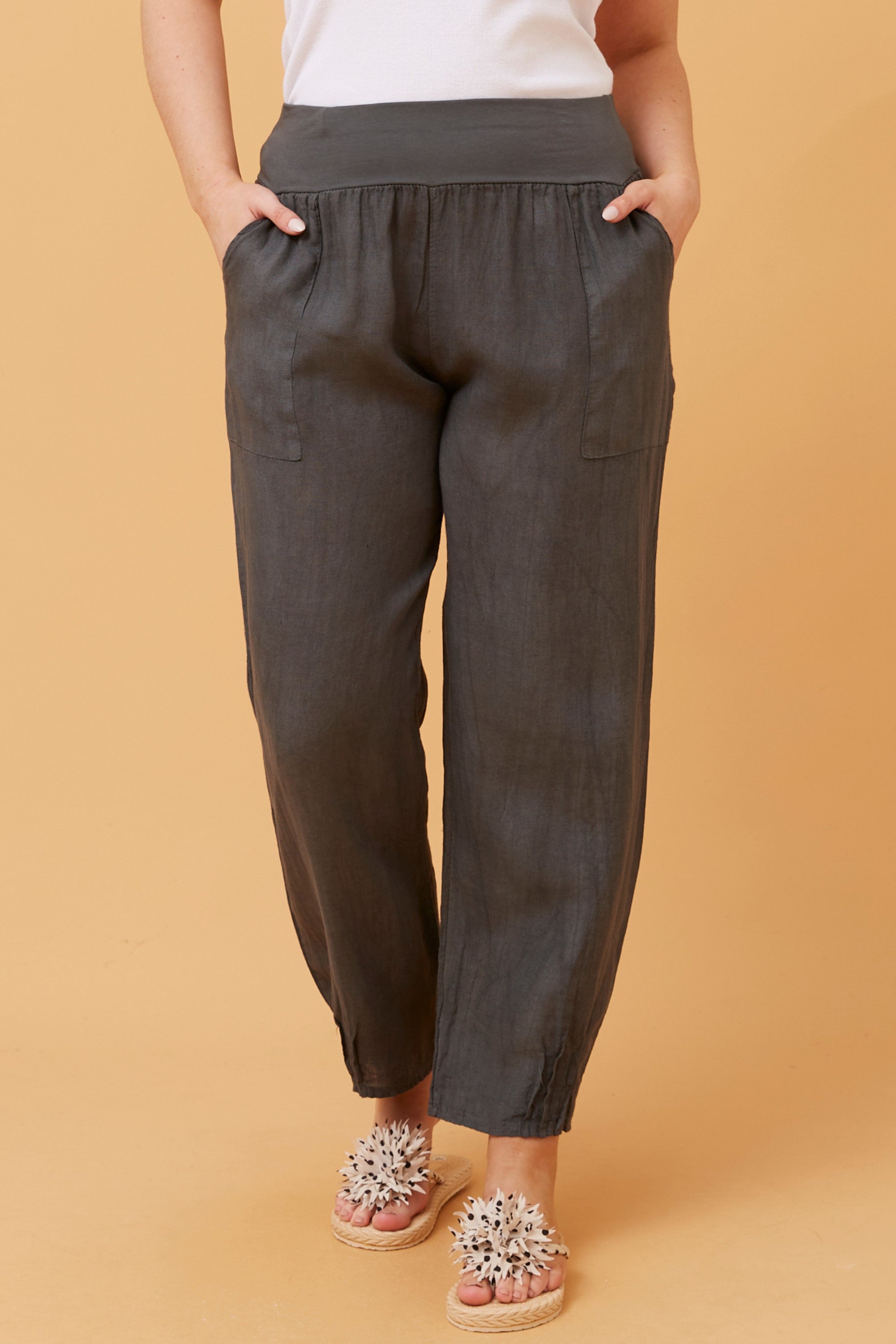 Roma Linen Pants bottega moda