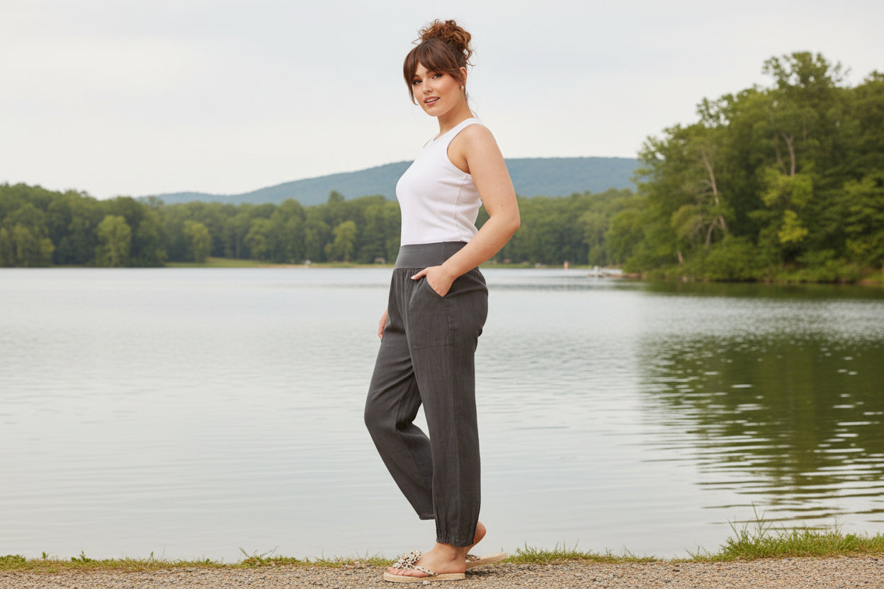 Roma Linen Pants bottega moda