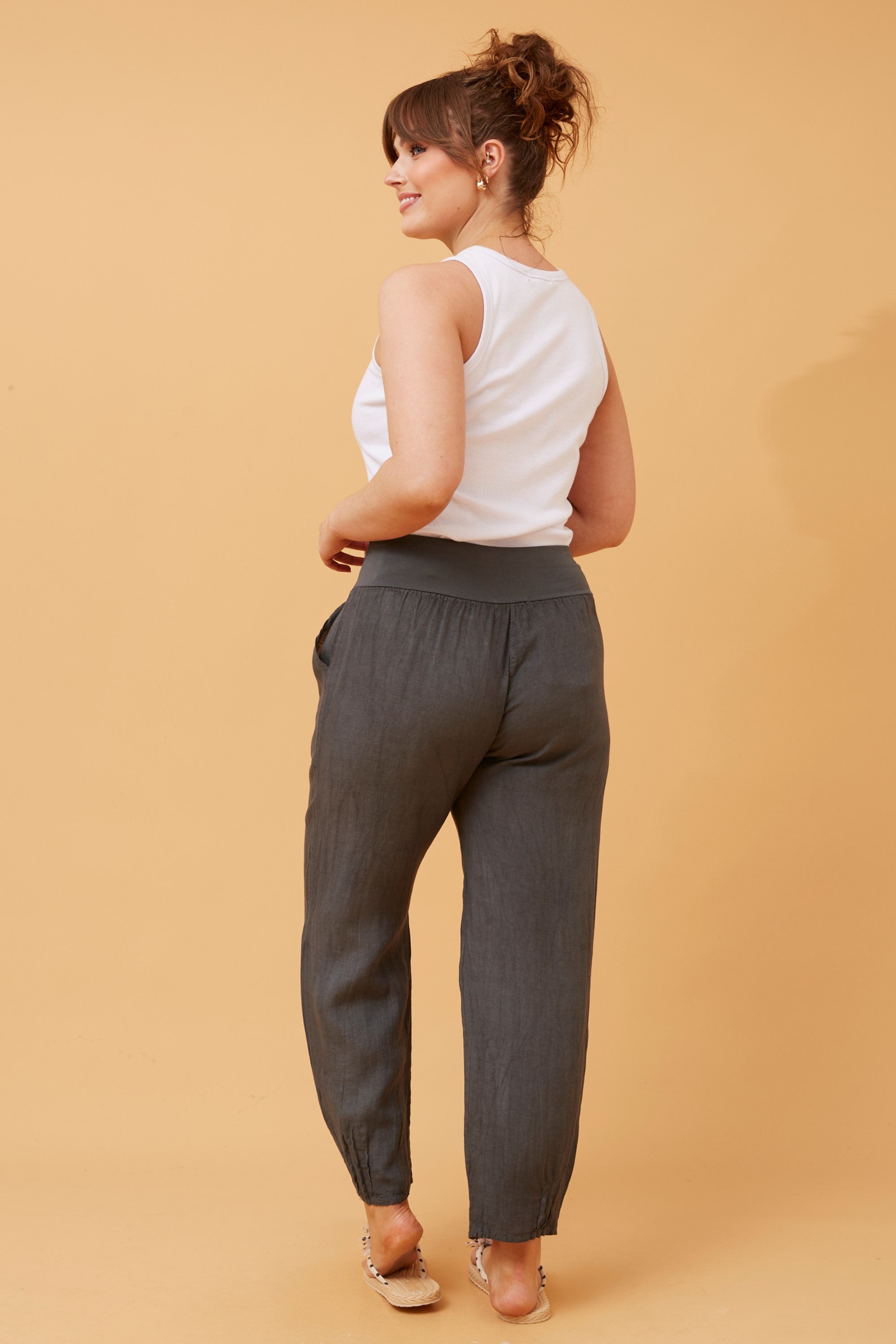 Roma Linen Pants bottega moda