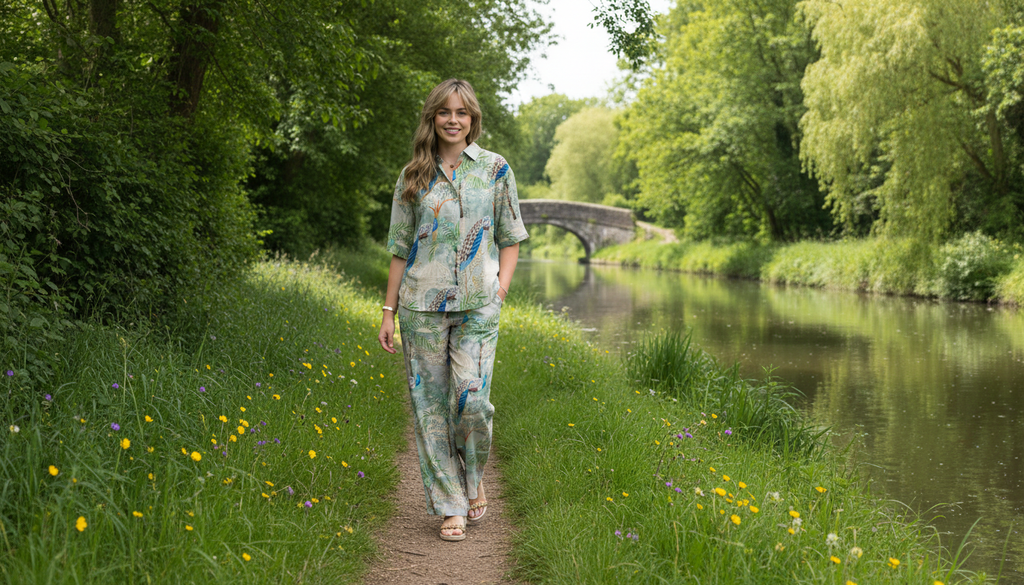 Peacock in Palace Pants